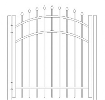 Picture of S1 Bennington Arched Walk Gate Drawing