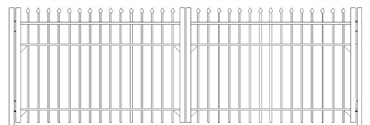 Picture of S1 Bennington Double Gates Drawing