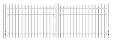 Picture of S5 Newport Double Gates Drawing