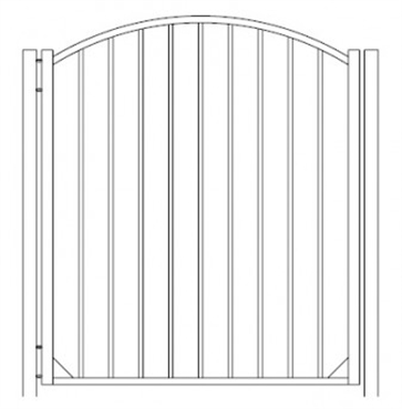 Picture of S10 Derby Arched Walk Gate Drawing
