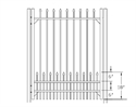 Picture of S1 Bennington with Doggie Panel Walk Gate Drawing