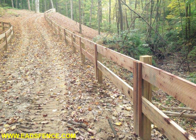 Ohio Fence Company Eads Fence Co.. 2 Rail Board Fence Photo Gallery